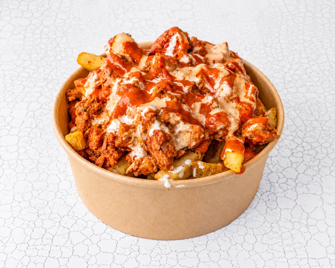 Butter Chicken Fries Bowl — Indian takeaway at Chai N Chutney, Bath